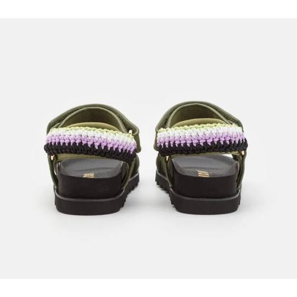 NEW in box Sandro Shell And Crochet-knit Braided Sandals SIZE FR 37 / 6.5 US - Picture 3 of 9